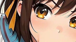 Gol Hentai Tenn Haruhi Suzumiya Gangbang with DP in Classroom