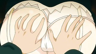 Wild love at hentai maid action