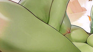 Big Ass 18yo Monster Girls Get Huge Anal Gapes After Some Ass Fucking Threesome with Creampie - Harem Vs Zombies (steam Game)