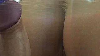 According to Sofia: Horny Guy Stretches His Best Friend's Girlfriend Asshole in the Pool He Is Trying to Loose the Hole a Bit