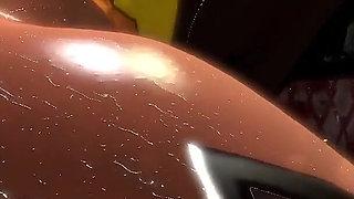 Anime Cowgirl Sex Cage Fucked Hard on the Fence