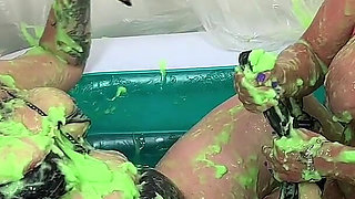 Subs Maisie Lewis & Kitty Get Gunged & Grind by Lola Devil