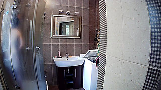 Hot Petite Girl Stella Taking a Shower