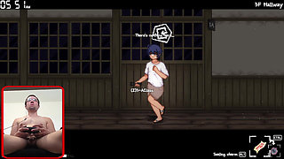 Giant and busty Japanese gives me a titjob and... (Houkago no Onigokko Gameplay6)