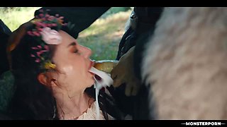 Maddie Wren Monster Fucked - Real Life Hentai Threesome