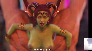 I Hard Fuck a Demon Succubus! I Deepthroat Her and Cum in Her Ass.