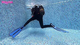 Vintage Mask & 8mm Wetsuit Underwater Scuba Bliss
