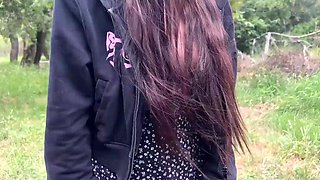 Humble village slut shows the ropes with her pretty pussy