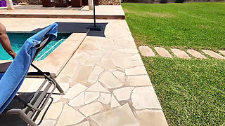 Three Perpetually Wet Pussies by the Hotel Pool! Waterboarding with a Twist! Full Movie