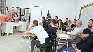 A xmas Gangbang Karol Past, Brittany Bardot, Anna De Ville,
