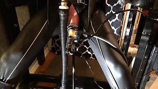 The Bondage Monster Gas Mask & Leather Suspension, Electro, Venus Milking and Machine Fuck