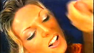 Group sex hardcore double blowjob swallowing cum