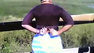 Office Worker Blows Her Boss Outdoors