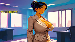 New Moroccan Secretary Fuck for Boss - Ai Animation
