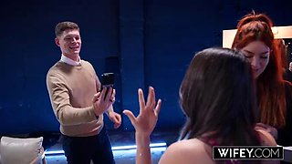 WIFEY Stunning Hotwife Amiee Cambridge Gets Stretched Out By Monster BBC While Holding Hubbys Hands