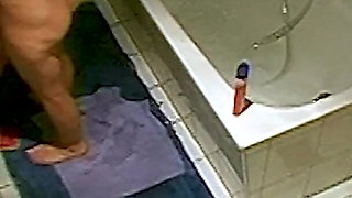 MILF Does Personal Hygiene in the Bathroom