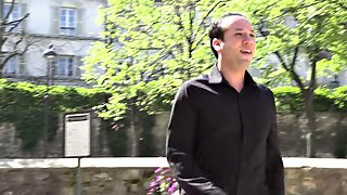 Young Man Pounds Stylish French Mature Right in Front of Husband