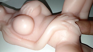 Mini Sex Doll Fucked by Big Fingers