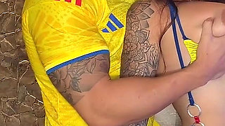 Wild Sexy Colombian Fucked by a French Big Cock - Sara Blonde