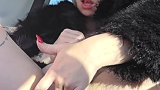 I Caress Myself for You in the Tesla in Normandy