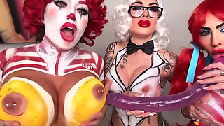 Halloween Dildo JOI with Friends