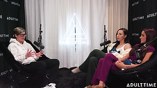 Pornstars Podcast After Lesbian Hookup! Vanna Bardot & Melissa Stratton the Adult Time Podcast