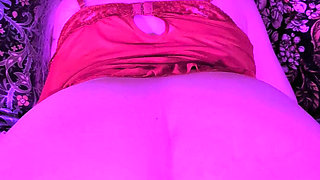 Sex Toy Play with a Nylon Foot Job, Cumming on Her Feet!