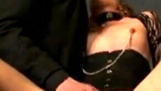 Wax play and pissing with hot MILF