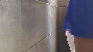Big Tits MILF Pee and Stuffs Pantyhose Inside Pussy.