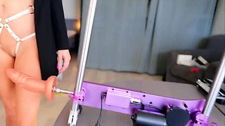 HISMITH Sex Machine fucked me so hard until make me squirt