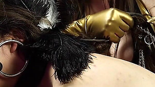 Bare Bottom Otk Spanking: Vivienne L'amour Breaks in Slave Mila's Lesbian Pony Play Training