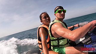 Thai Cutie Gets Hold Of a Hefty European Dick While Accompanying a Tourist On His Jet-ski Ride