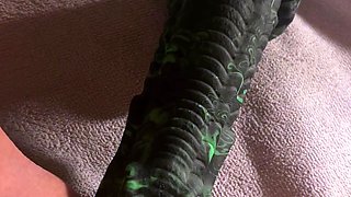 Monster cock dildo for my tight pussy until I squirt