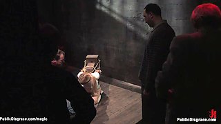 Bound teen gang banged in public
