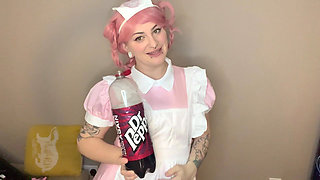 Nurse Joy Try Not to Burp Challenge