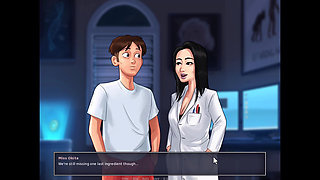 Summertime saga: the nurse gave me a handjob.