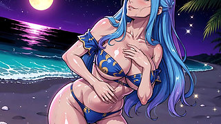 Seductive Beach Babe Nefertari Vivi