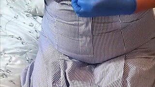 Naughty Nurse Julie Cunningham - Bra Reveal & Teasing Huge Tits