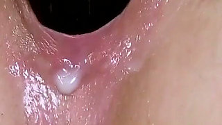 British MILF Red Pounds Her Creamy Cunt with a Big Black Dildo