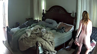 MILF caught fucking herself with giant BWC dildo