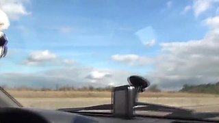 Gwenola Exhib Blowjob Facial Outdoor - Mature MILF with Glasses Sucks Cock