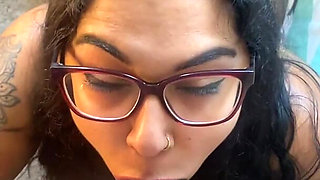 BBC Deepthroat with Asian BBW