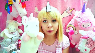 Curly Blonde Teen Records Solo Dildo Masturbation More at