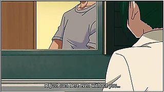 Hentai Anime - Girl Masturbates And Swallows Neighbors Cock With Her Hairy Pussy
