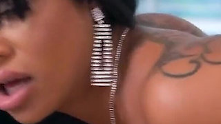 Big Tits Latina Maid Busted Masturbating Has to Polish Huge Cock