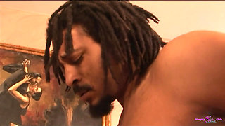 Ethereal Black Beauty Jade Stone Reaches Her BBC Soulmate After a Long High Heels Walk.