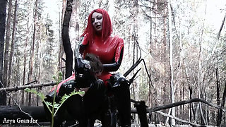 Latex Rubber Humiliation Outdoor