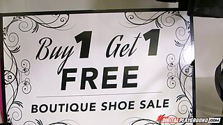 Saucy slut thrilling foot fetish sex video