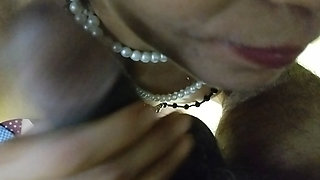 Fucking Her Stepaunty in Doggy Position