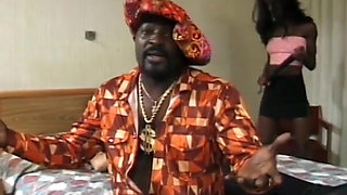 Horny Chocolate Whore Gets Her Wet Pussy and Ass Filled with Policeman's Cock